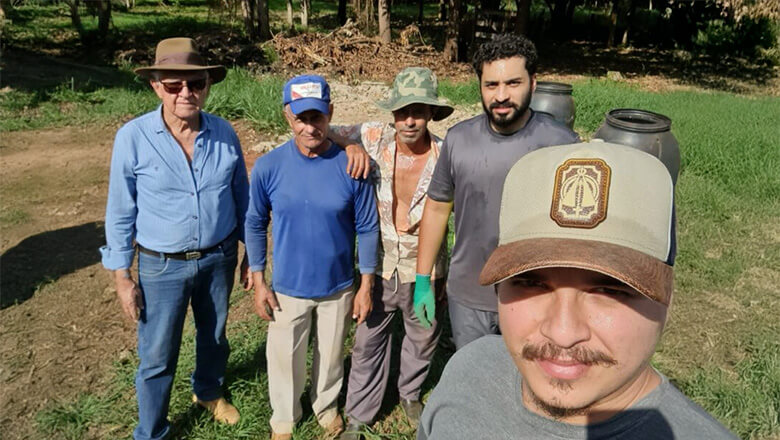 Visita técnica em Itaberaí/GO do projeto do convênio UFG, FUNAPE e CBC/GO (gravimetria)