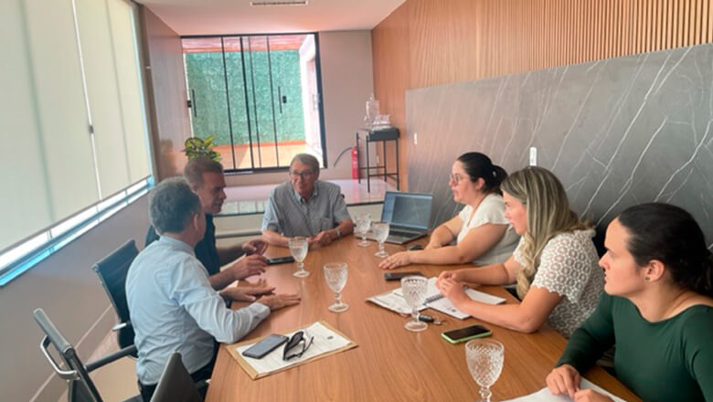 Reunião do presidente e vice-presidente do CBC/GO em Inhumas.